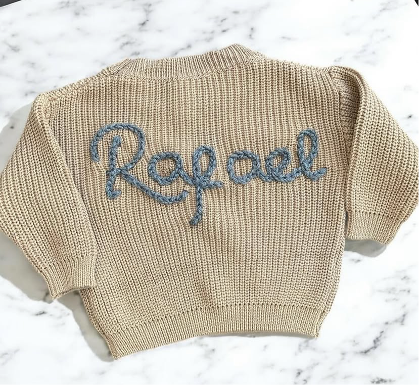 Khaki knitted jumper