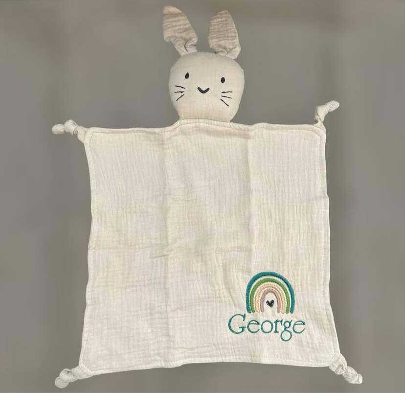 Beige bunny comforter