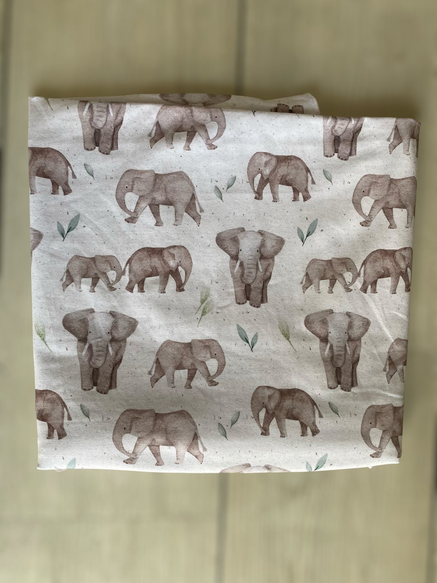Elephant family fabric