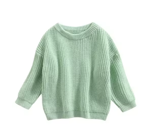 Mint green knitted jumper