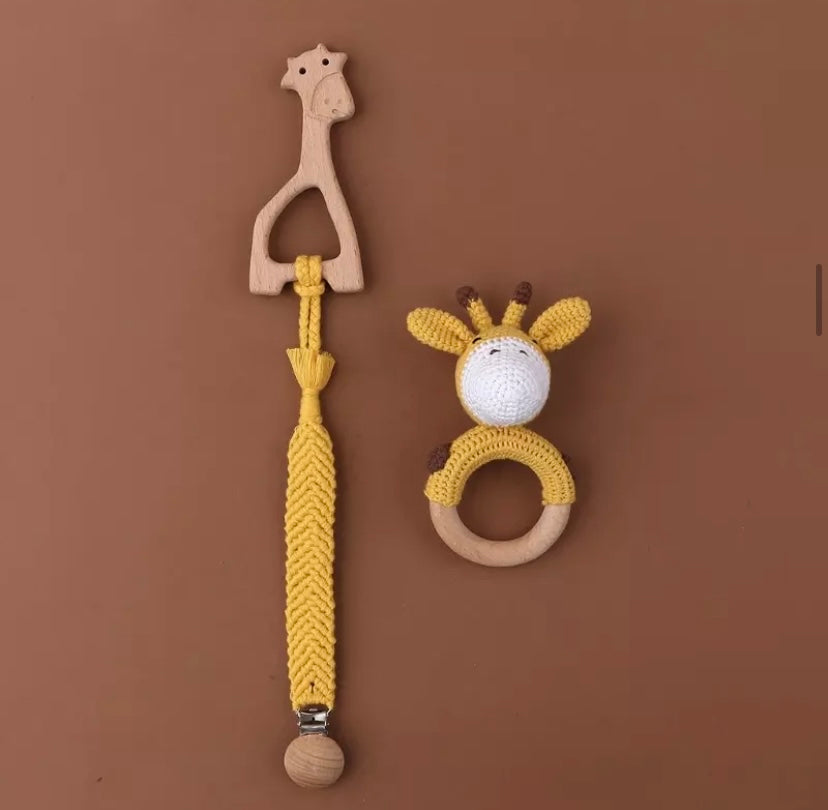 Crochet rattle gift sets