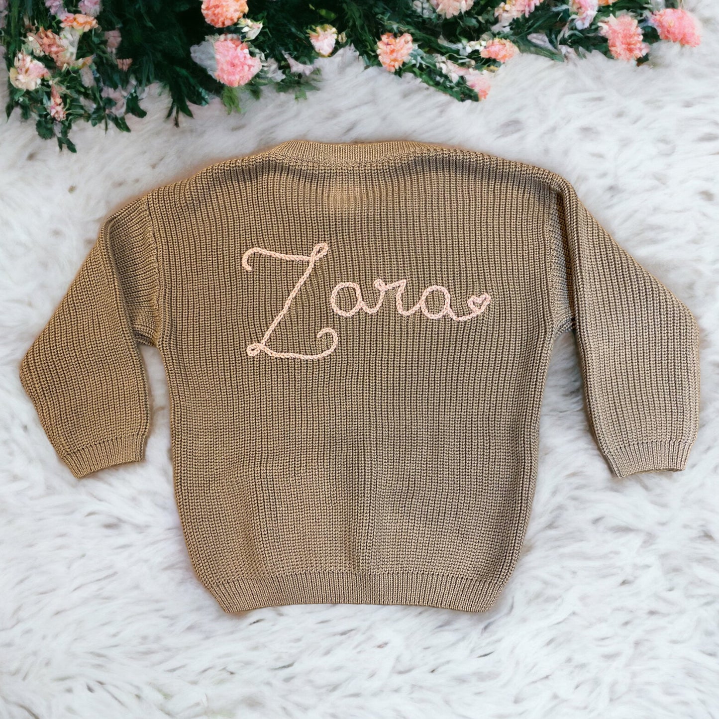 Khaki knitted jumper