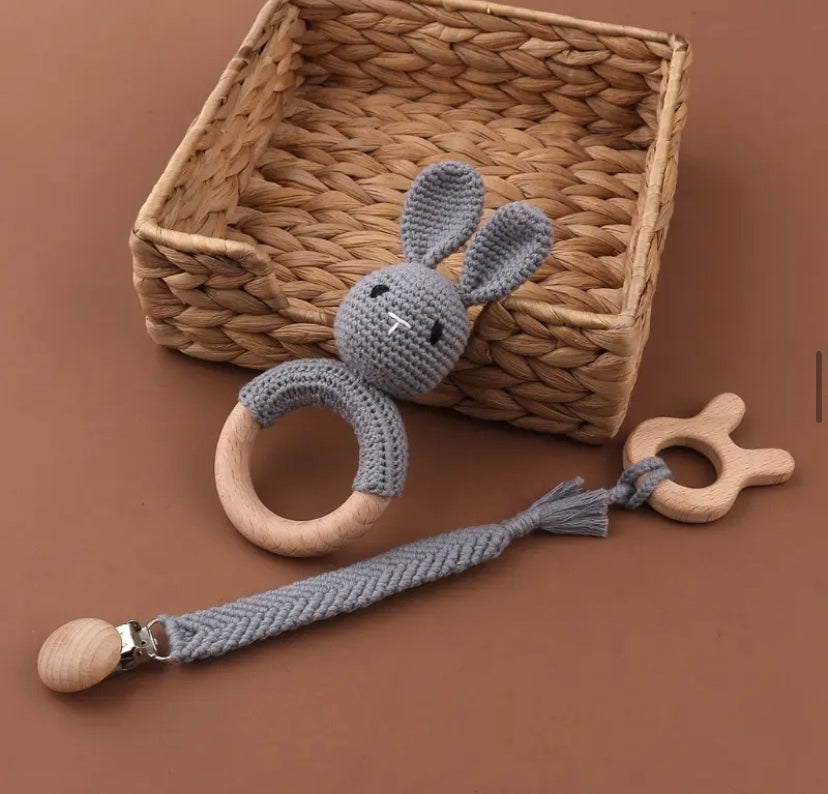 Crochet rattle gift sets