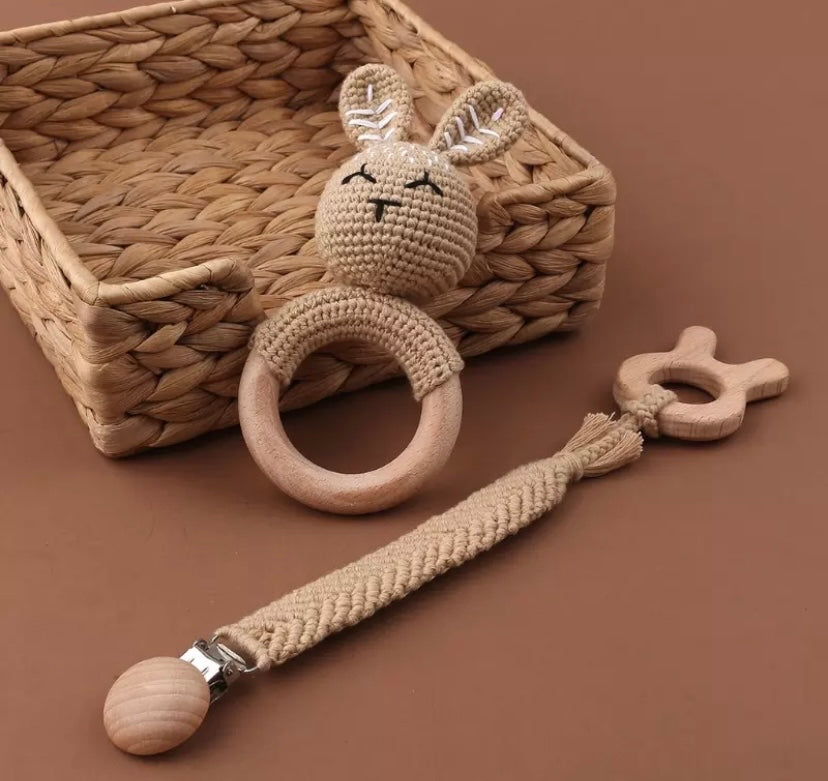 Crochet rattle gift sets