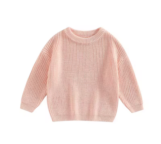Tender pink knitted jumper
