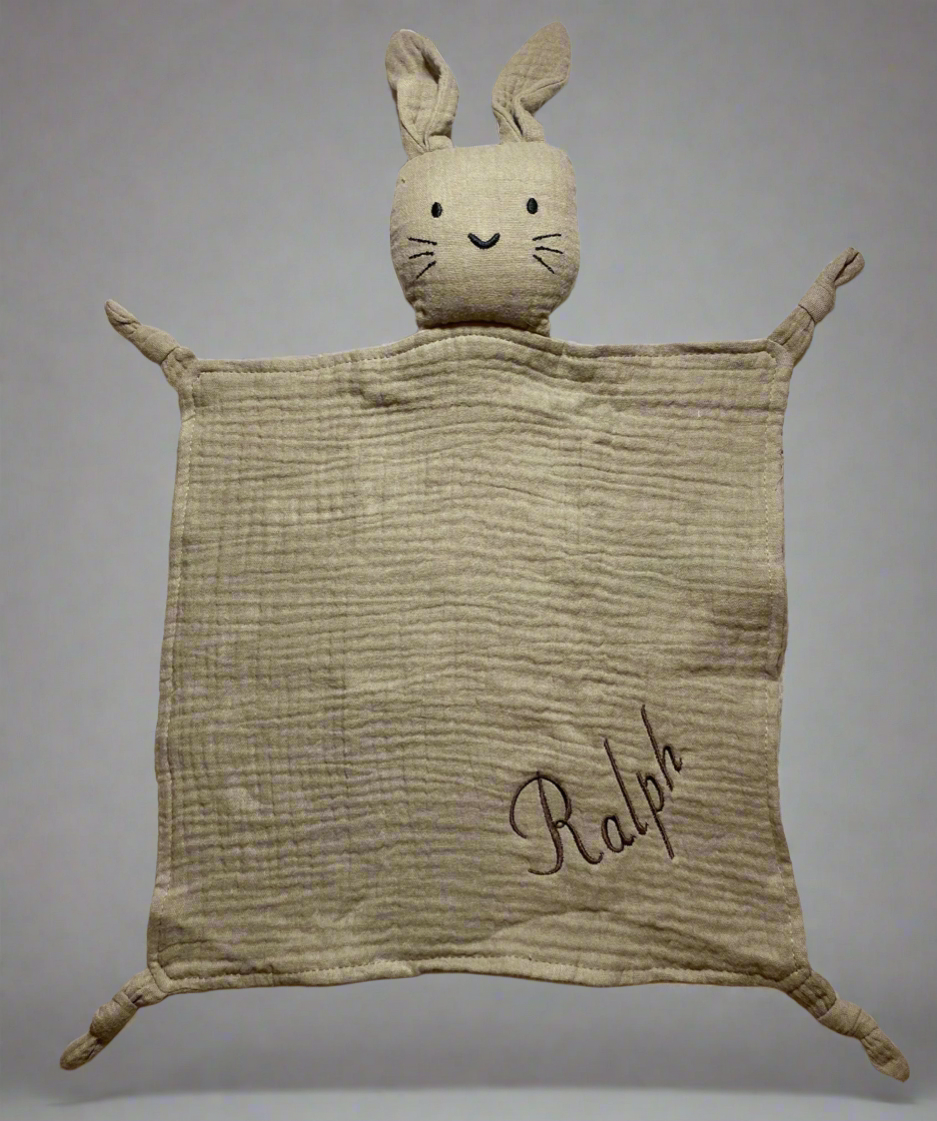 Khaki bunny comforter