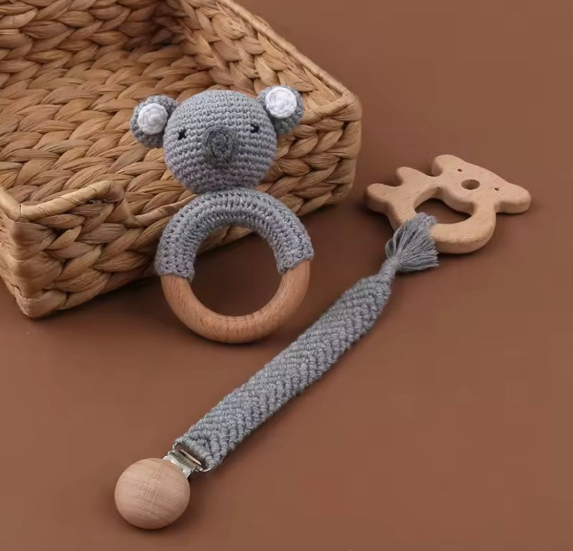 Handmade Crochet rattle gift sets