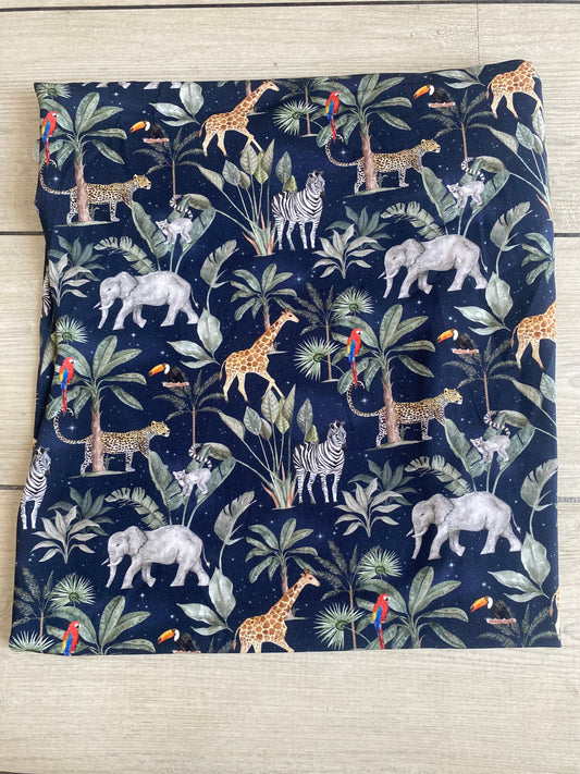 Navy safari fabric