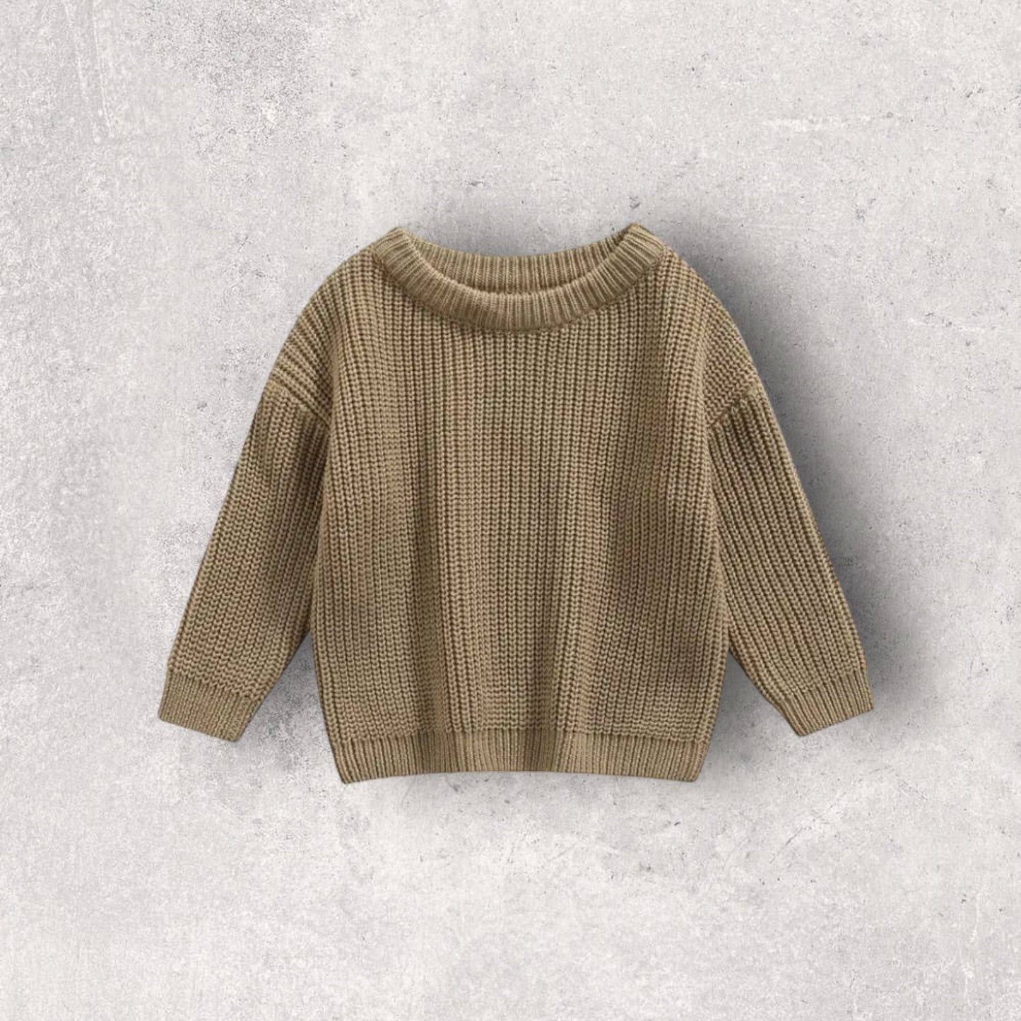 Khaki knitted jumper