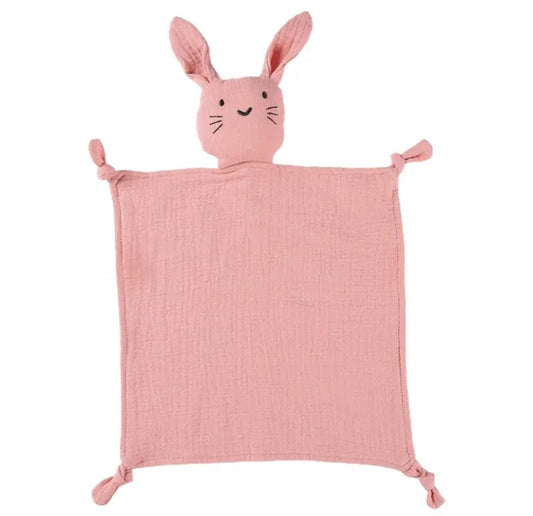 Dark pink bunny comforter