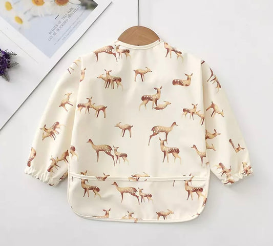 Deer Long sleeve cover bib