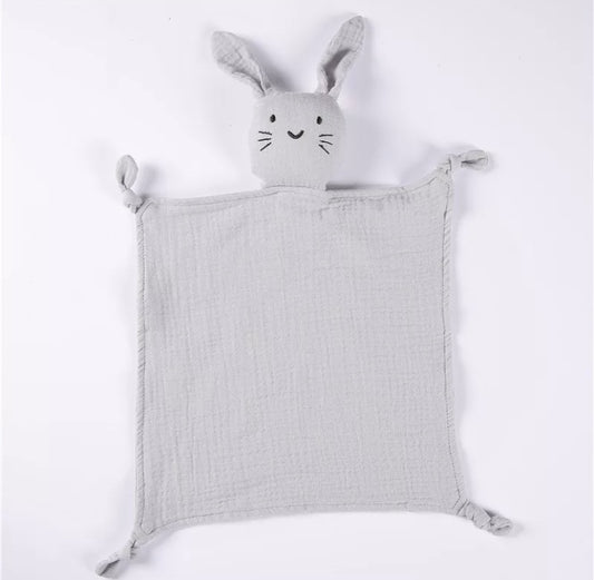 Grey bunny comforter