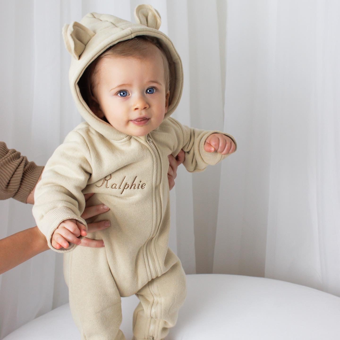 Beige Brody bear romper