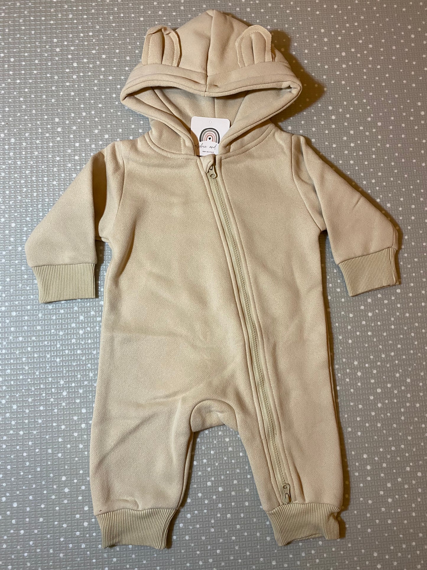 Beige Brody bear romper