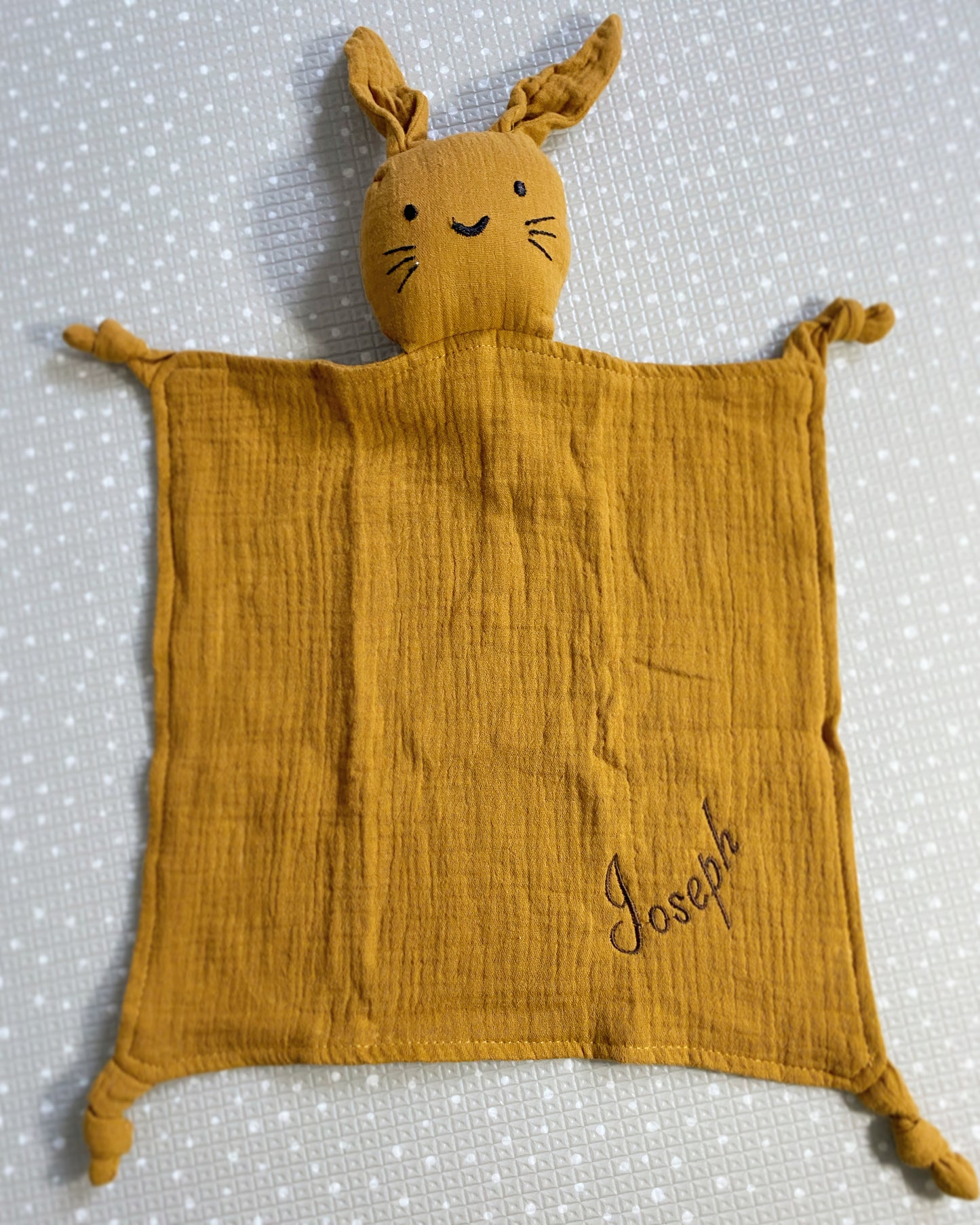 Ginger bunny comforter