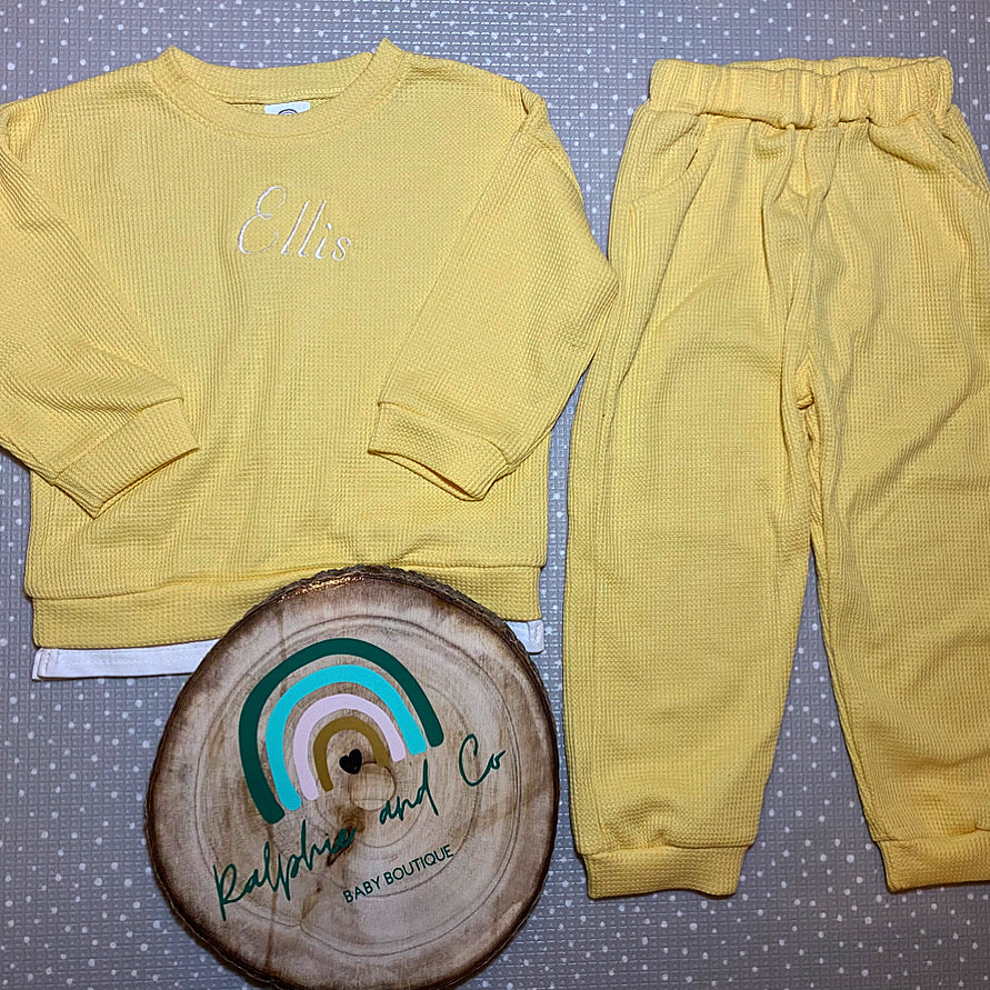 yellow JOSEPH top and trouser set