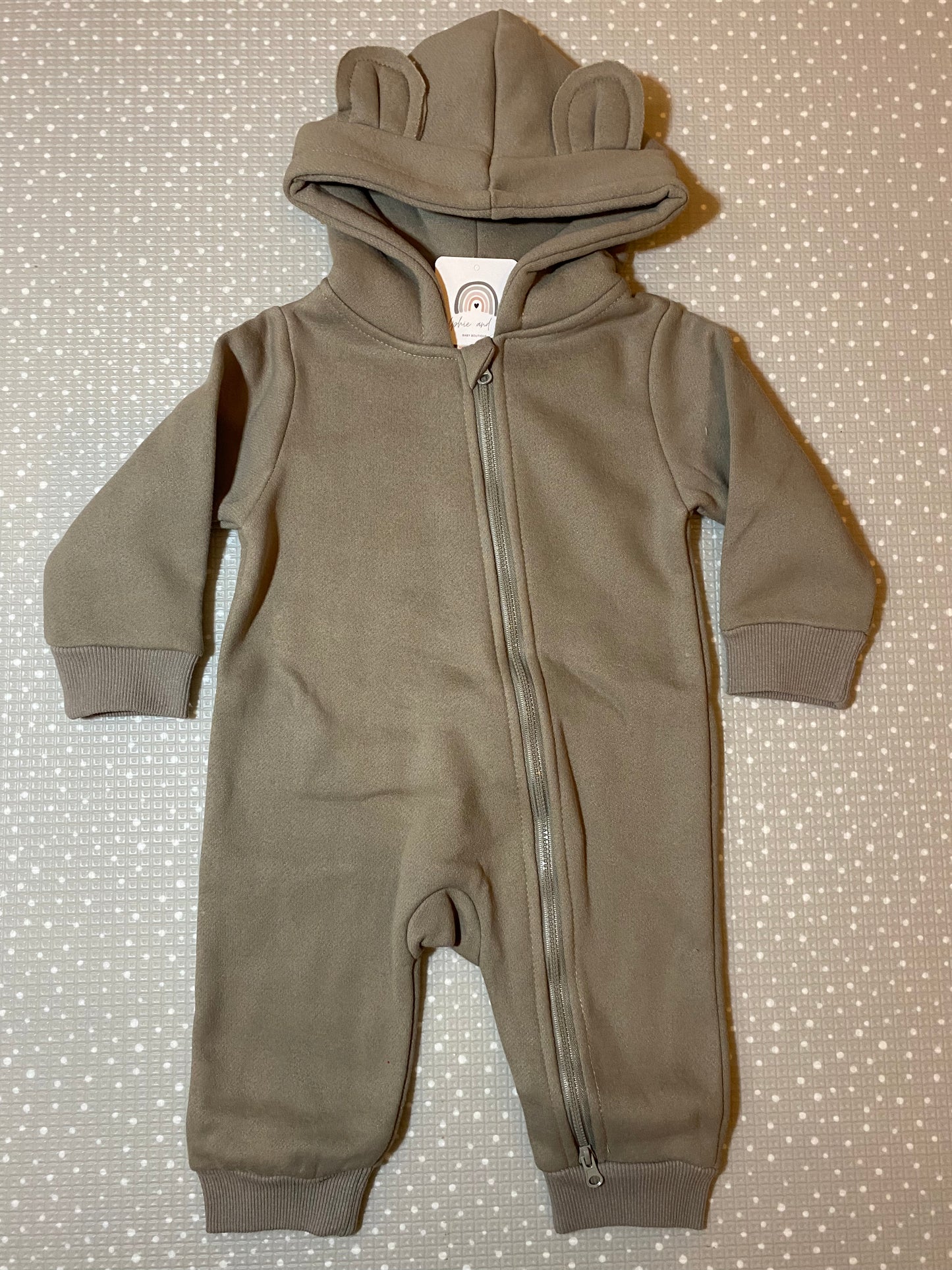 Brown Brody bear romper