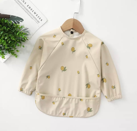 Lemon long sleeve cover bib