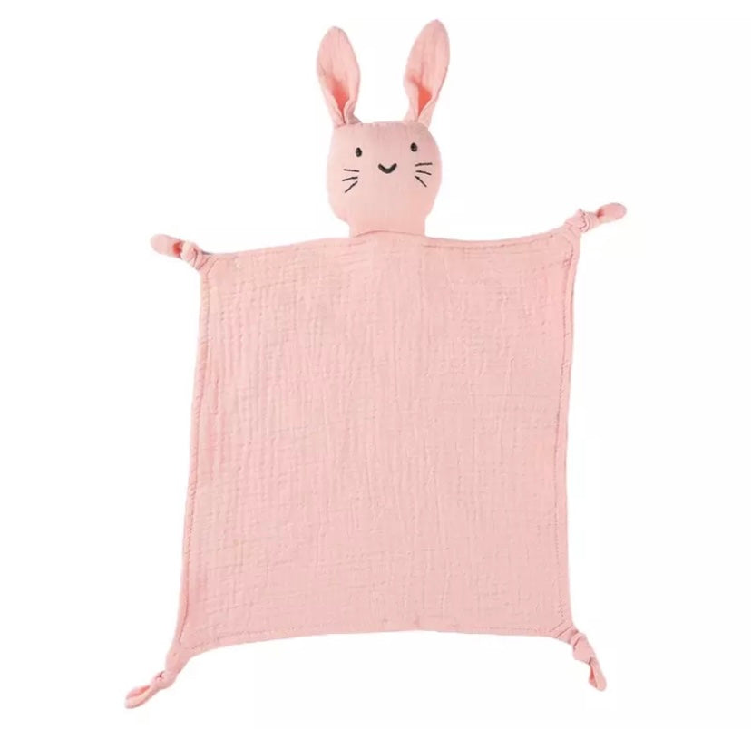 Pink bunny comforter