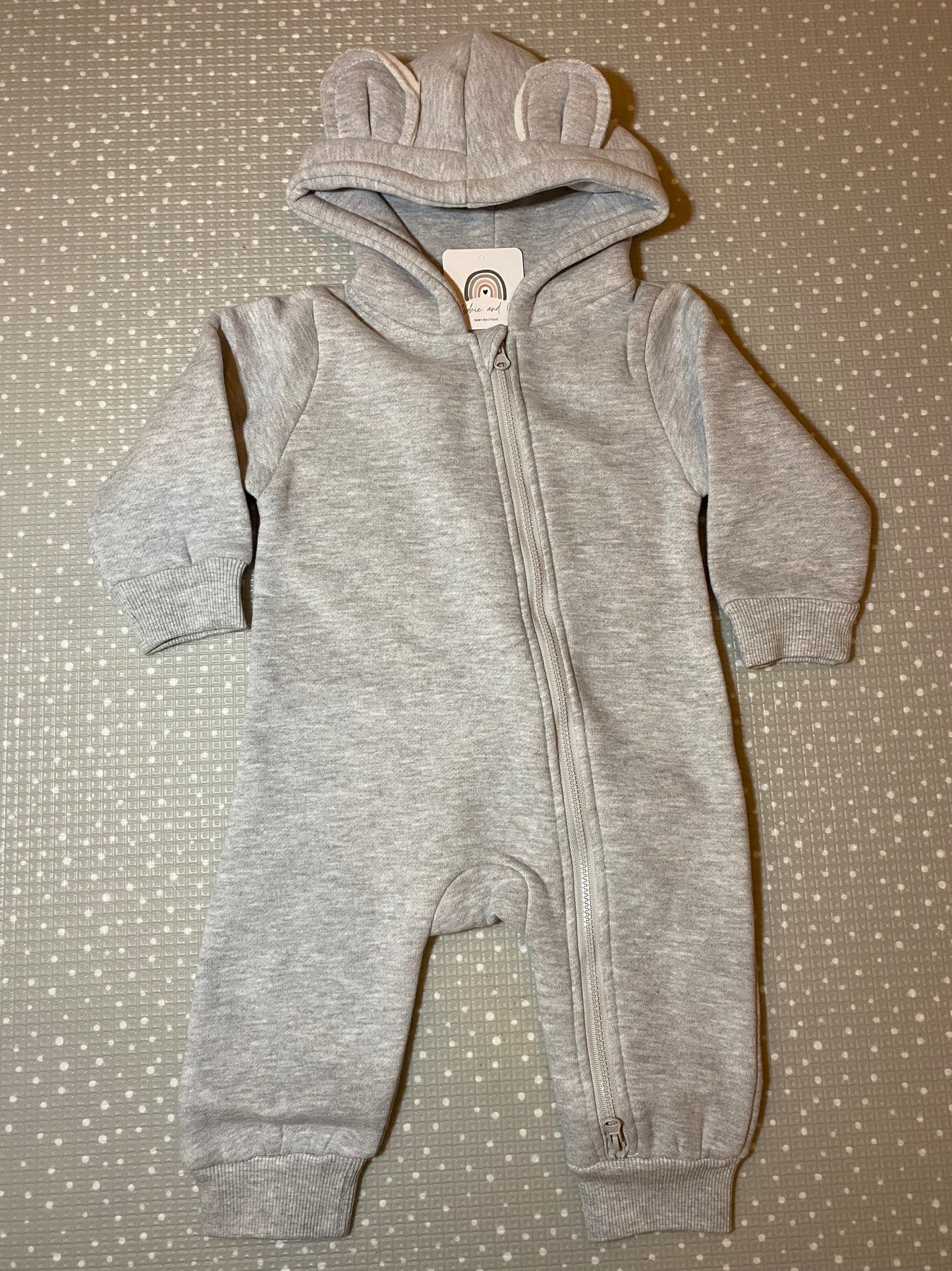 Grey Brody bear romper