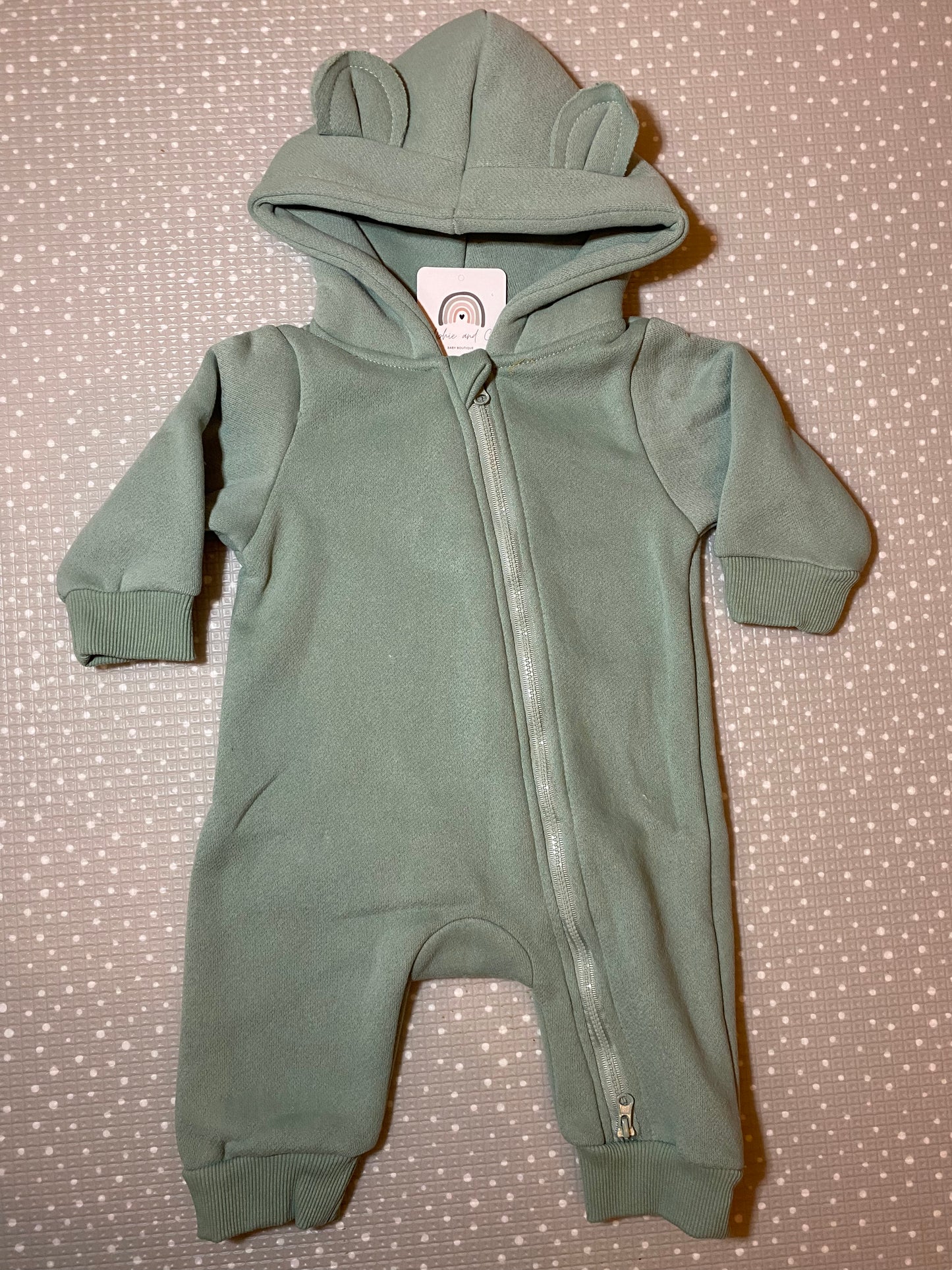 Green Brody bear romper