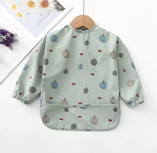 Pumpkin long sleeve cover bib